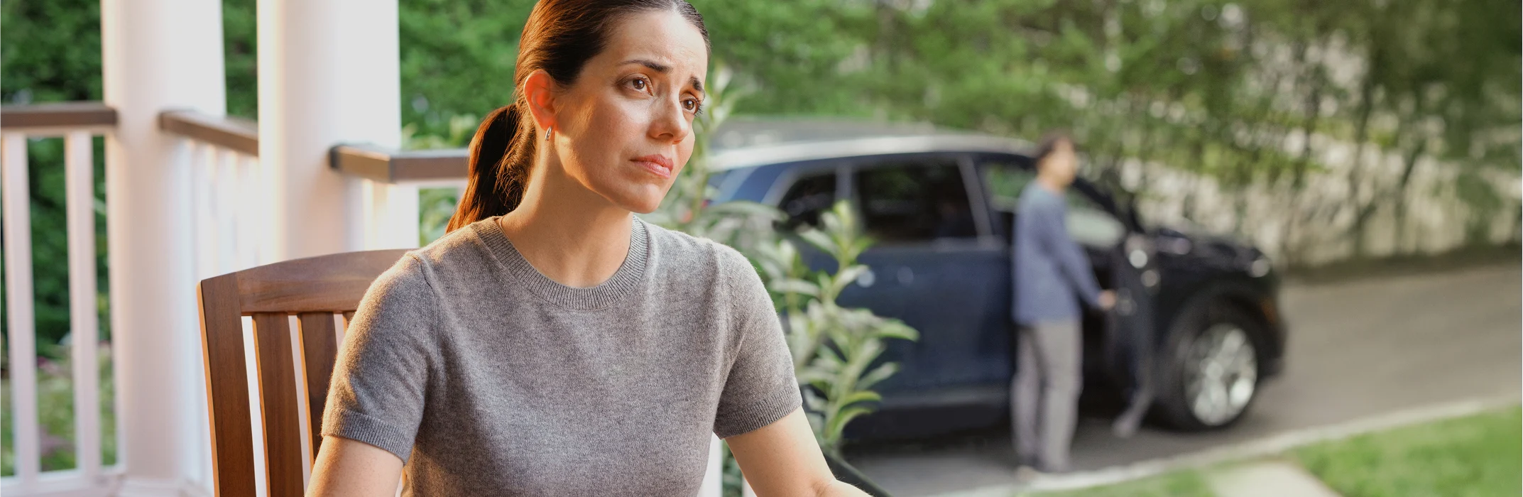 Illustrative image of a woman experiencing chronic HypoPARAthyroidism symptoms (not a real patient)